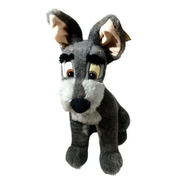 Vintage Lady & The Tramp TAGS 18” Dog Disney Plush Soft Puppy Toy Disneyland RAR - Picture 2 of 6